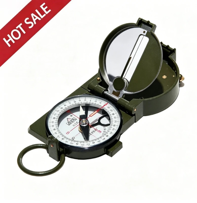 Green Metal Aluminum Compass DQL-7