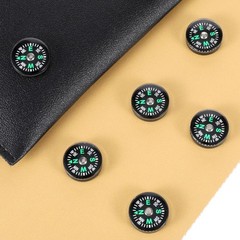 20PCS Compass Button Mini Pocket Hard Shell Liquid Filled Mini Small Button C…