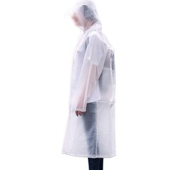Waterproof EVA Raincoat with Wide Brim and Backpack Cover for Outdoor Hiking