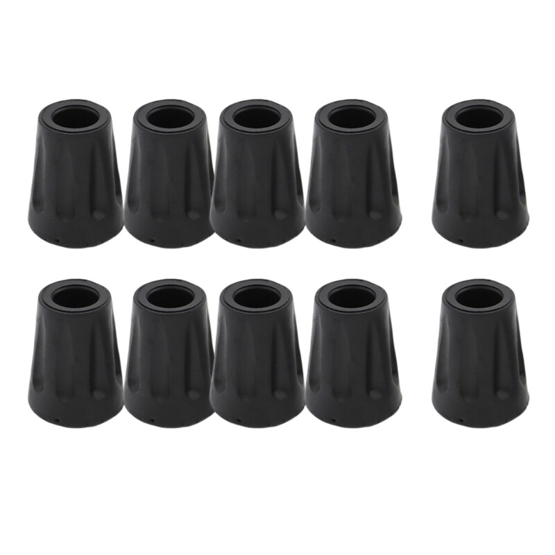 10pcs Outdoor Camp Hikes Protectors Caps Tip Rubber Trekking Poles Rubber Pad
