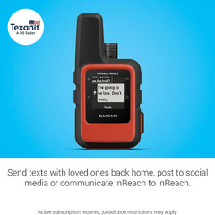 Inreach Mini 2, Lightweight and Compact Satellite Communicator, Hiking Handheld,