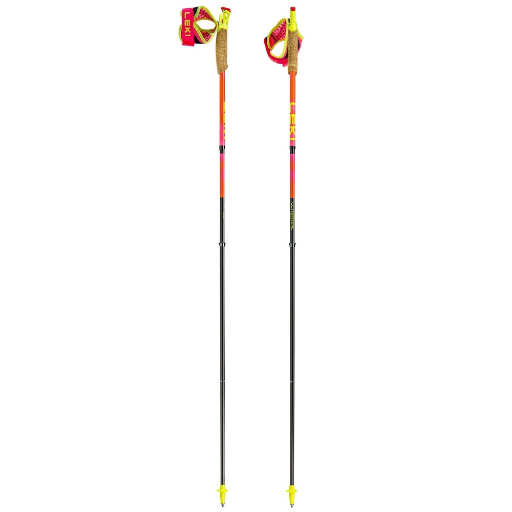 LEKI Ultratrail FX.One Superlite Neon Pink/Pastelloarange/Neon Yllw Trail Poles