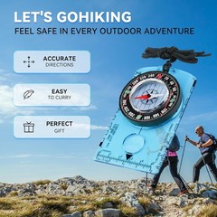 Compass Hiking Survival, Wilderness Survival Compass for Kids- Magnetic Gear …