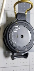 Engineer Academy Lensatic Compass Black Brass, Hiking, Camping, Vintage MCM