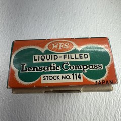 Engineers LIquid Filled Lensatic Compass W/Original Box WFS #114 Japan Scouts