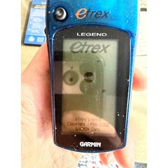 Garmin eTrex Legend Handheld GPS Blue Bundle with Manuals Cables DVD Guides