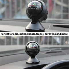 Car Compass Ball Dash Mount Adjustable Compass Ball for Marine Boat Truck
