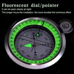 Multifunctional Metal Compass with Bubble Level – Perfect for Outdoor Navigation