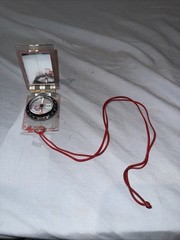Original Military Field Compass w/Mirror Vintage Swiss Army DS40 Compass