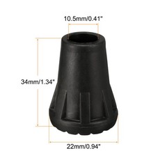 4 x Trekking Pole Tips Walking Stick Climbing Ski Cane Caps Ends Tip Protectors