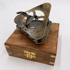 Solid Brass Captain’s Nautical Sundial Compass