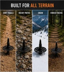 GOODE Bamboo Trekking Poles – Lightweight Adjustable Hiking Poles with Natural