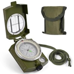 Compass, Hiking Compass for Survival with Lensatic – Water-Resistant Navy