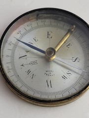 Small Pocket Compass Made In France