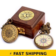 Trust in The Lord Compass with Box – Proverbs 3:5-6 Gift