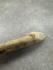 VTG Weathered Driftwood Skinny Tall Walking Stick 63.5″ Strong Staff OOAK Raw MN