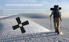 Trekking Pole Tips Protectors Walking Stick Tips, Replacement Rubber Alpenstock