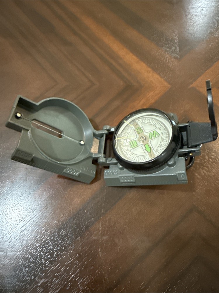 Metal Pocket Army Style Compass Military Camping Hiking Survival Marching Us