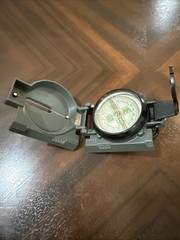Metal Pocket Army Style Compass Military Camping Hiking Survival Marching Us