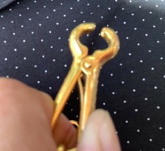 HS climb equipment Germany HS 50 BELT CLIP GLOVE HOLDER GOLD TONE  5 belt clip 
