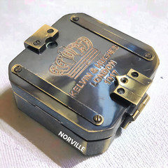 Maritime Antique Solid Brass Kelvin & Hughes 1917 Brunton Compass Vintage gift