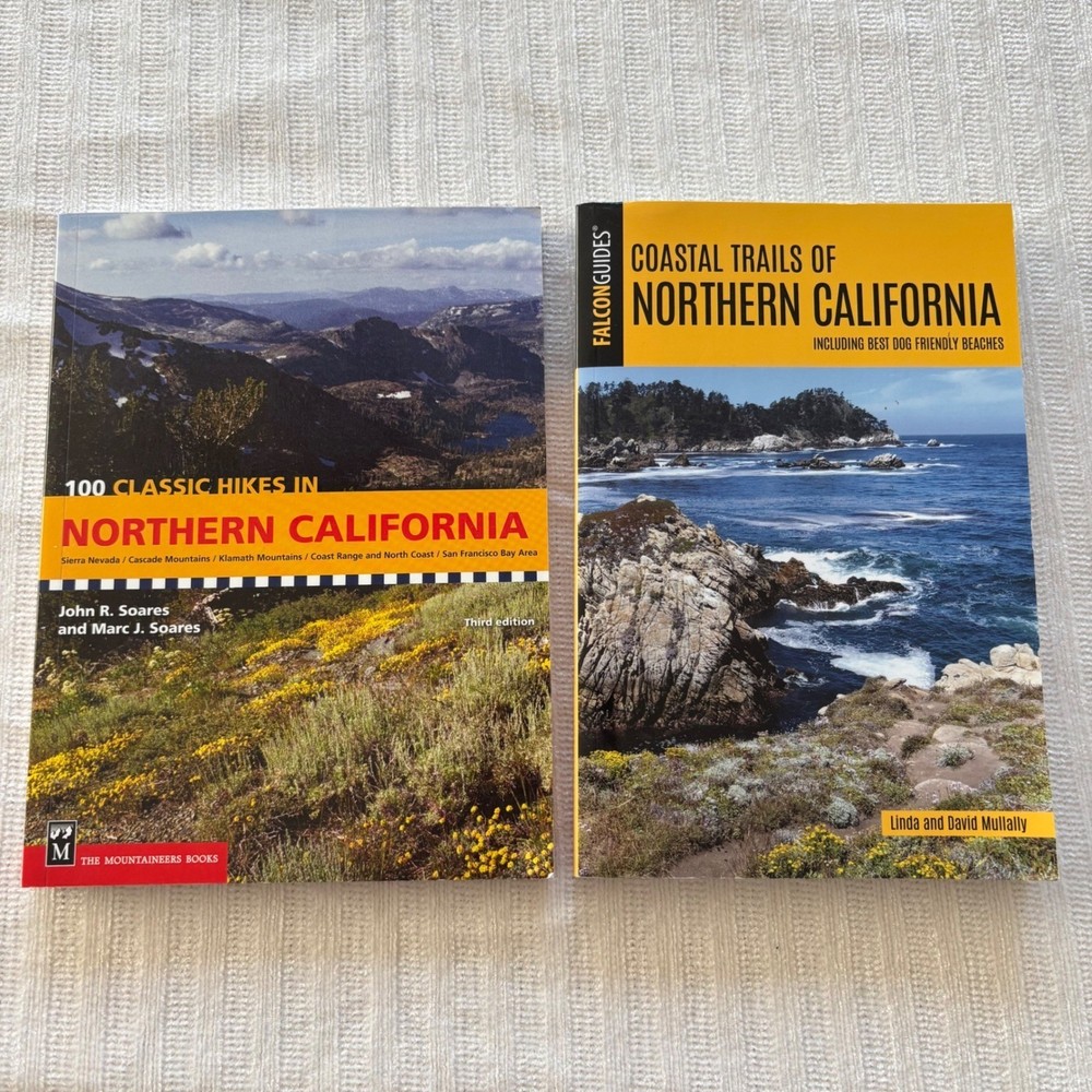 Northern California Hiking Guide Books 100 Classic Hikes & Coastal Trails Set