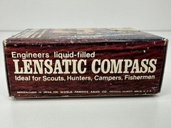 Vintage WFS Engineers Lensatic Compass No. 114 w/ Box Instructions Scouts Hunter