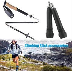 Rubber Trekking Pole Tips Set for All Terrains – 2 Pack