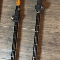 Cascade Mountain Tech Aluminum Trekking Hiking Walking Poles Set 110-135CM