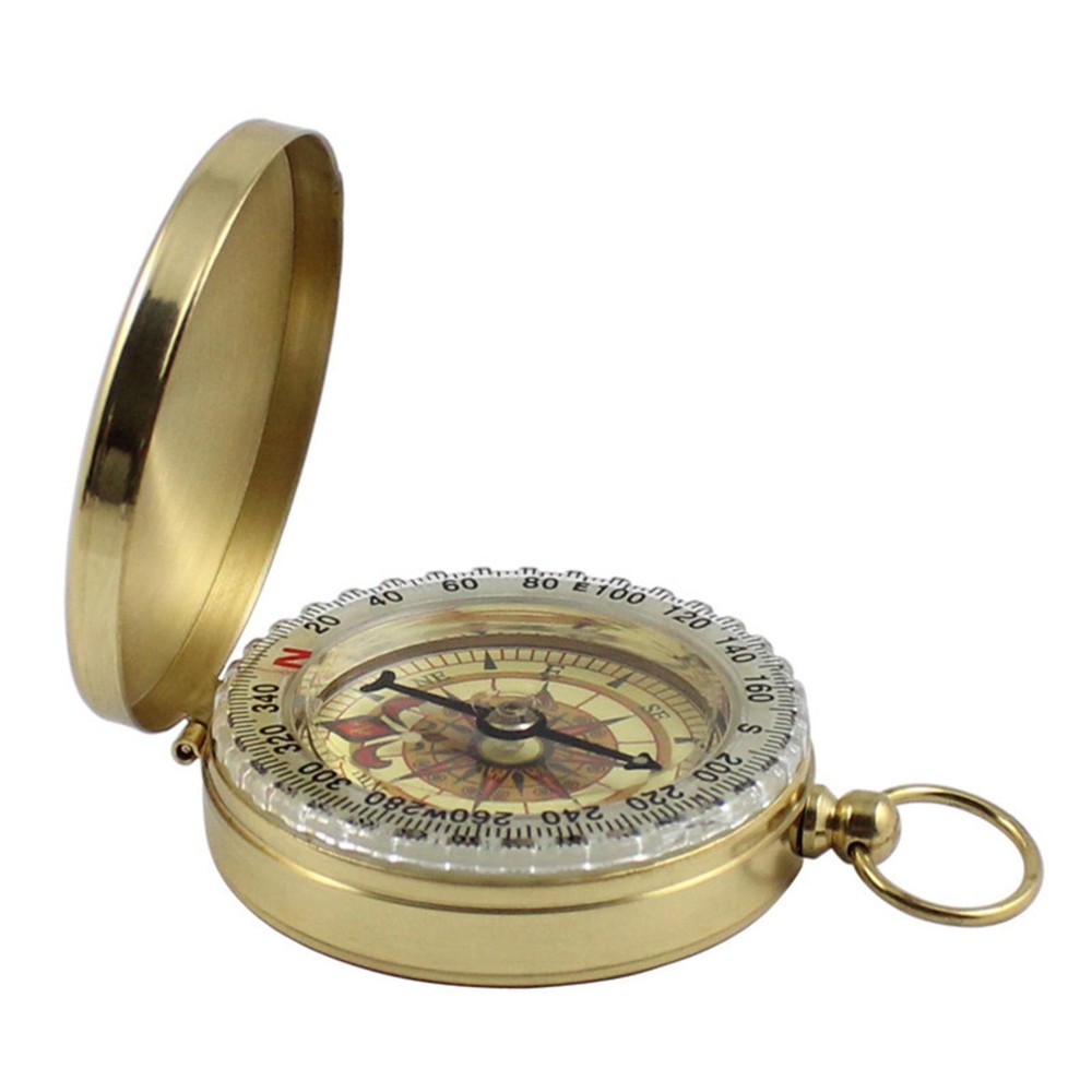 Portable Outdoor Camping Hiking Pocket Luminous Compass Navigation Tools &Gift b