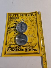 Vintage Precise Pathfinder Liquid Filled Pocket Compass, Made In Japan 23210