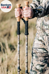 Trekking Poles – Carbon Fiber Monopod Walking or Hiking Sticks with with Accesso