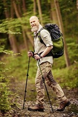 Hiking Poles – Aluminium with Cork Handles and Flip Lock for Trekking, Mountaineering