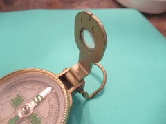 Vintage Engineer Directional Metal Pocket Compass Camping Hiking Hunting Outdoor