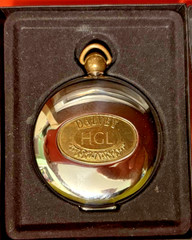 DALVEY Scotland Classic Pocket Compass Mirror Finish Stainless w/ Box and papers