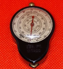 Vintage Fedtro Inches to Miles Curvimeter Measuring Drafting Compass Japan