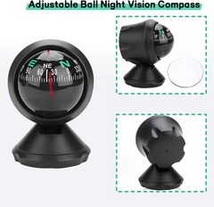 Night Vision Digital Car Compass – Stylish & Portable Navigation Solution