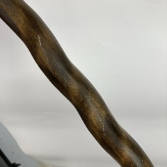 Trail Blazer Twisted Pine Wood 55″ Walking Stick Handcrafted in USA with TAG