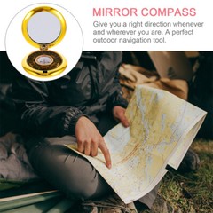 1pc camping survival compass compass survival chinese bagua mirror ornaments