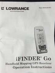 *WORKS* Lowrance iFinder Go GPS Receiver – 16 Channel – 2AA Batteries NOT INCLUD