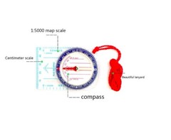 Liquid Filled Orienteering Navigation Map Compass Hiking Simple Camping Scouts