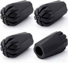 Walking Stick Tips Rubber 4Pcs Trekking Pole Tips Replacement- Rubber Feet for H