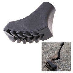 10 Pcs Walking Stick Rubber Tips Shock Absorbing Pole Protectors Replacement