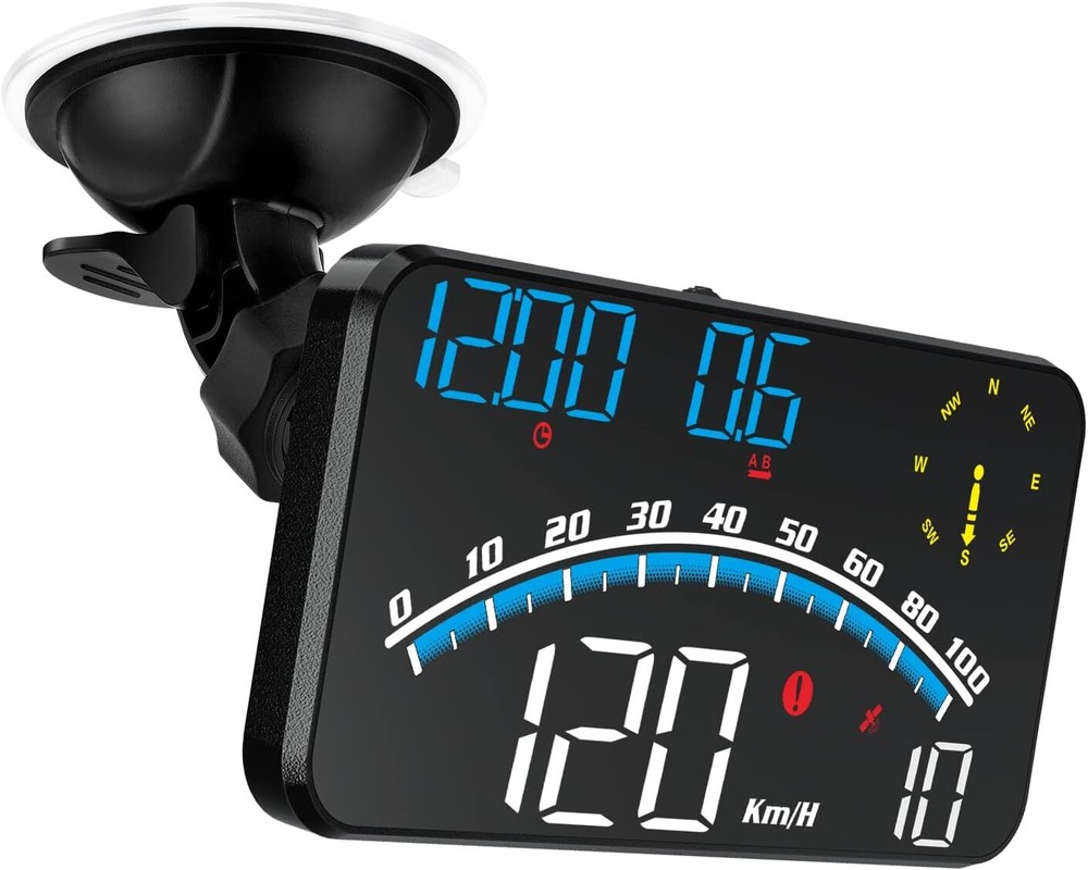 Medidor Hud Gps Electromecanico 5.5 Pulgadas Velocidad Altitud Brujula