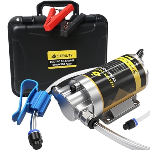 100W Oil Extractor Pump Kit, 1-4L/min High-Flow Oil Change Pump for Engine