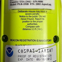 ACR AquaLink GPS Personal Locator Beacon PLB-350B: For Parts