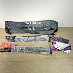 The Fit Life Trekking Poles Folding Walking Sticks Hiking Purple with bag-NWT