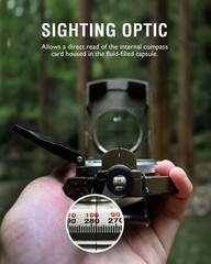 Waterproof Military Compass with Inclinometer for Outdoor Adventures