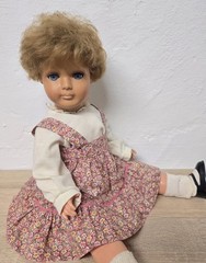 Old Celluloid Celluloid Doll Doll 57cm Sleep Eyes Collectors Vintage