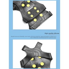 10Tooth Ice Cleats for Children with Flexible Fit for Winter Snow Ice Hiking
